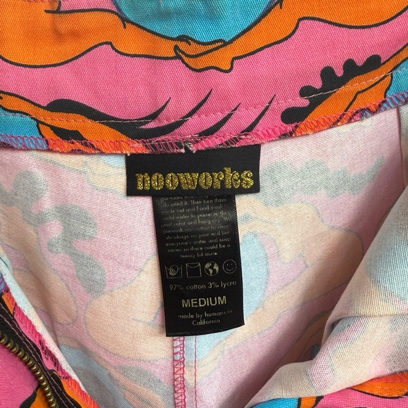 Nooworks Pink and Blue Psychedelic Eyes Pants - Picture 3 of 5